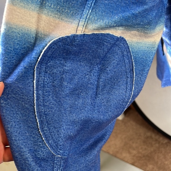 Free people women printed ruby jacket deep sea combo size S oversized new - Picture 5 of 13